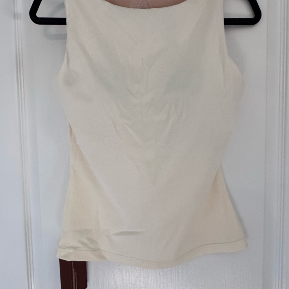 OGL - Women's Cream Sleeveless Top built in bra! NWT